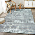 Bloom Rugs Washable Non-Slip 3' x 5' Rug - Gray Striped Area Rug for Living Room, Bedroom, Dining Room, and Kitchen - Exact Size: 3' x 5'