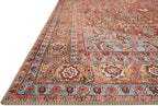 Loloi Loren Collection LQ-06 Red/Multi 3'-6" x 5'-6" Accent Rug