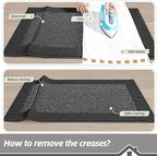 BEQHAUSE Indoor Door Mat 32" x 48", Dirt Trapper Door Mats Non-Slip Entryway Rugs Washable, Resist Dirt Absorbent Welcome Mat, Low Profile Floor Mats for Front Back Door and Entryway, Charcoal