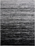SAFAVIEH Area Rug 12x15 - Adirondack Collection - Large - Silver & Black, Modern Ombre Design, Non Shedding & Easy to Clean, Ideal for Living Room, Bedroom, Office, Dining Space (ADR113A)