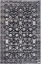 Vintage Entryway Rug 2x3 Washable, Black and White Kitchen Rug, Super Soft Thin Faux Wool Small Area Rug, Non-Slip Accent Mat for Foyer, Bedroom, Office
