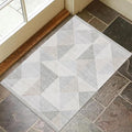 ReaLife Rugs Machine Washable Area Rug - Living Room Bedroom Bathroom Kitchen Entryway Office - Padded Crease Free Stain Resistant Premium - Modern Geometric Contemporary- Miles- Beige - 2'x 3'