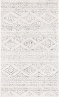 SAFAVIEH Tulum Collection Accent Rug - 2' x 4', Ivory & Grey, Moroccan Boho Tribal Design, Non-Shedding & Easy to Clean, Ideal for Front Door, Kitchen, Entryway, Foyer (TUL272A)