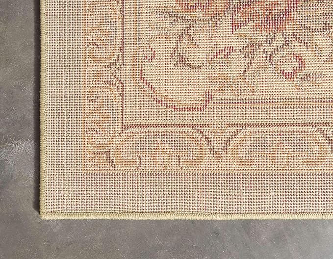 Unique Loom Versailles Collection Traditional Classic Floral Motif Area Rug (6' 0 x 9' 0 Rectangular, Green/ Ivory)