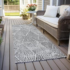 Addison Rugs Chantille ACN591 Pewter 2'3" x 7'6" Indoor Outdoor Hallway Runner Rug, Stain Resistant Washable Kitchen Area Carpet for Bathroom, Laundry and Bedroom Rug