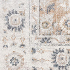 Nourison Home Astra Machine Washable Silver Taupe 4' x 6' Area Rug - Easy Clean, Non Shedding, Bed Room, Living Room, Dining Room, Kitchen (4' x 6')