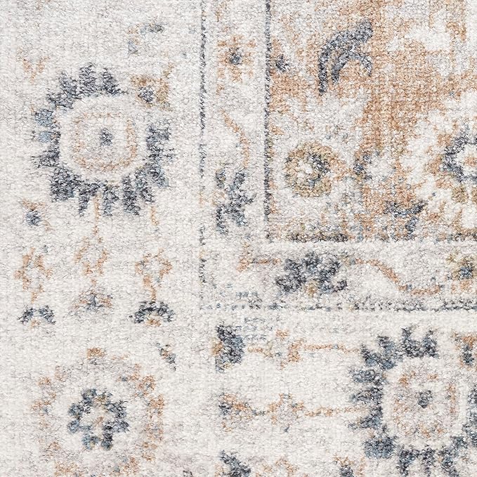 Nourison Home Astra Machine Washable Silver Taupe 2'2" x 8' Area Rug - Easy Clean, Non Shedding, Bed Room, Living Room, Dining Room, Kitchen (8' Runner)