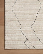 Loloi Darby Collection DAR-03 Sand/Charcoal 2'-7" x 10'-0" Runner Rug