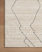 Loloi Darby Collection DAR-03 Sand/Charcoal 2'-7" x 8'-0" Runner Rug