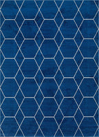 Unique Loom Trellis Frieze Collection Area Rug - Geometric (8' x 11', Navy Blue/ Ivory)