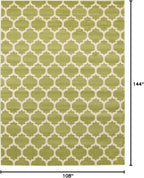 Rugs.com Lattice Collection Rug – 9' x 12' Light Green Medium Rug Perfect for Living Rooms, Large Dining Rooms, Open Floorplans