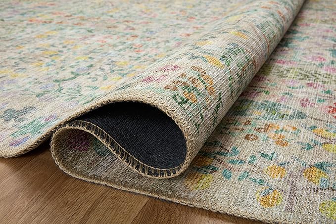 Loloi Rifle Paper Co. Maison Collection MAO-07 Khaki 2'-6" x 9'-6", .19" Pile Height, Runner Rug