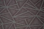 Furnish my Place Geometrical Pattern Indoor/Outdoor Refine Burgundy Abstract Area Rug, Doorway Mat, Contemporary Rug for Living Room, Entryway, Made in USA - 4' x 10' Oval