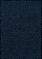 Unique Loom Solid Shag Collection Area Rug (10' x 13' 11" Rectangle, Sapphire Blue/ Navy Blue)