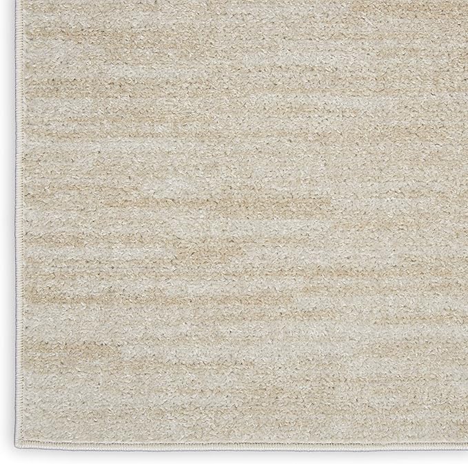Nourison Home Nourison Essentials Ivory Beige 9' x 12' Area Rug - Easy Clean, Non Shedding, Bed Room, Living Room, Dining Room, Kitchen (9' x 12')