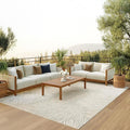Nourison Home Suncoast Grey 9' x 12' Area Rug - Easy Clean, Non Shedding, Bed Room, Living Room, Dining Room, Kitchen (9' x 12')
