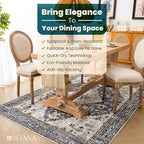 Istana 4x6 Rug - Dark Grey Blue & Rose Mauve Area Rugs 4x6 - Kid & Pet Friendly Machine Washable Rugs - 4 x 6 Area Rug Non Slip & Non Shedding Area Rug - Foldable Rug for Room for Bedroom