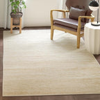 SAFAVIEH Area Rug 6x8 - Adirondack Collection - Champagne & Cream, Modern Ombre Design, Non Shedding & Easy to Clean, Ideal for Living Room, Bedroom, Office, Dining Space (ADR113W)