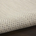 Nourison Home Courtyard Ivory Silver 2'2" x 10' Area Rug - Easy Clean, Non Shedding, Bed Room, Living Room, Dining Room, Kitchen (10' Runner)