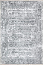 Bloom Rugs Caria Washable Non-Slip 9x12 Rug - Ivory/Black Geometric Area Rug for Living Room, Bedroom, Dining Room, and Kitchen - Exact Size: 9' x 12'