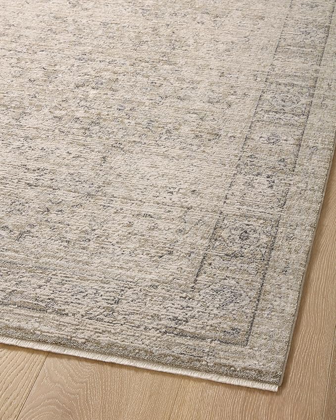 Loloi Amber Lewis Alie Collection ALE-03 Taupe/Dove 5'-3'' x 7'-9'', .13'' Pile Height, Area Rug