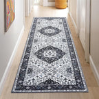 2x6 Area Rug,Boho Vintage Oriental Washable Rugs,Collapsible Area Rug for Bedroom, Entryway, Kitchen, Bathroom