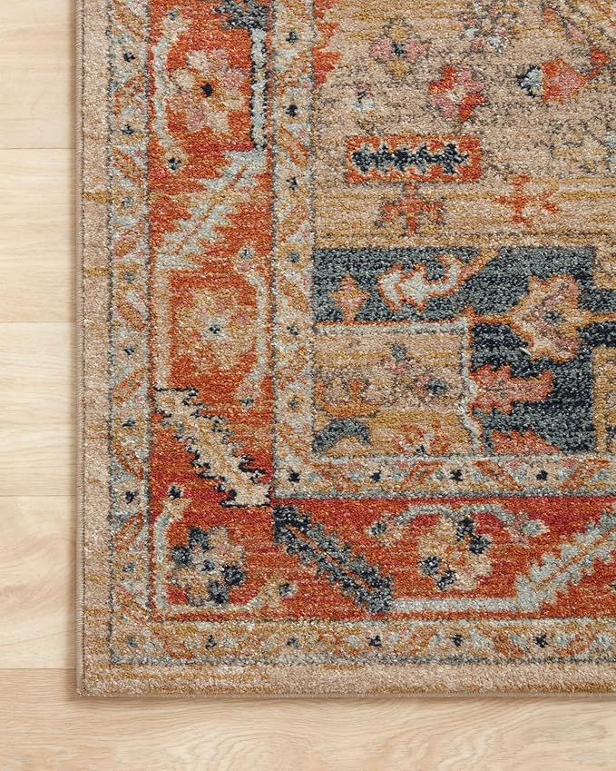 Loloi Jocelyn Collection JOC-01 Sand/Multi 7'-10" x 10' .38" Thick Area Rug