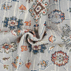 GLN Rugs Traditional Collection - Machine Washable Area Rug, Traditional Washable, Non Slip, Low Pile Chenille Rug, Living Room, Bedroom, Kitchen Rug (2' x 3' Pink/Blue/Multicolor)