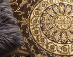 Unique Loom Versailles Collection Traditional Classic Medallion Floral Motif Area Rug (10' 6 x 16' 5 Rectangular, Brown/ Ivory)
