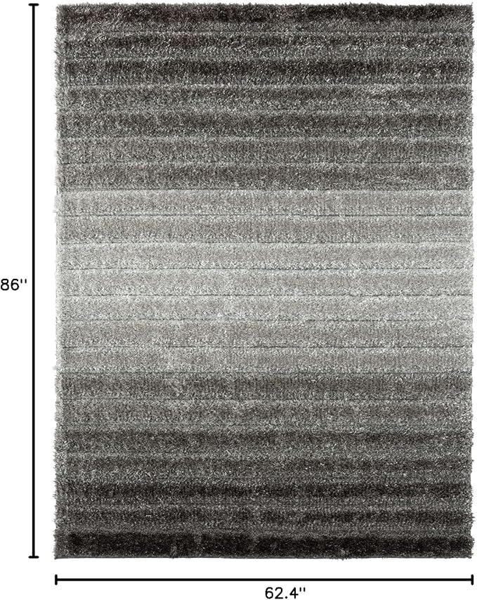 LUXE WEAVERS Lantanas Collection 7119 Grey 5x7 Modern Geometric Area Rug