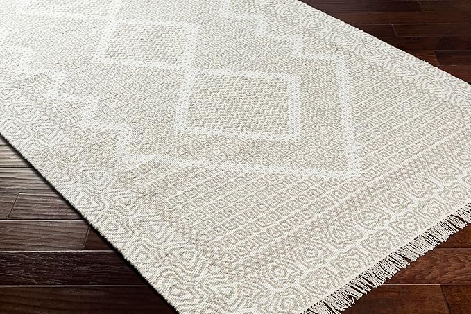 Mark&Day Wool Rugs, 9x12 Nishnabotny Cottage Medium Beige Area Rug, Beige Carpet for Living Room, Bedroom or Kitchen (8'10" x 12')