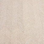 Modern Herringbone Chevron Collection Handcrafted Wool Area Rug - Durable, Zigzag Pattern, for High Traffic, Contemporary Design for Living Room, Bedroom, Dining Room Decor (Sand Beige, 3' x 5')