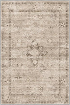 LUMI 5x8 Washable Area Rug for Living Room, Ultra Soft Traditional Vintage Rugs Non Slip with Rubber Backing, Low Profile, High Traffic, Stain Resistant Carpets, Ideal for Bedroom, Dining Room, Indoor