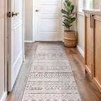 Rugshop Geometric Boho Perfect for high Traffic Areas of Your Living Room,Bedroom,Home Office,Kitchen Runner Rug 2'7" x 6' Gray