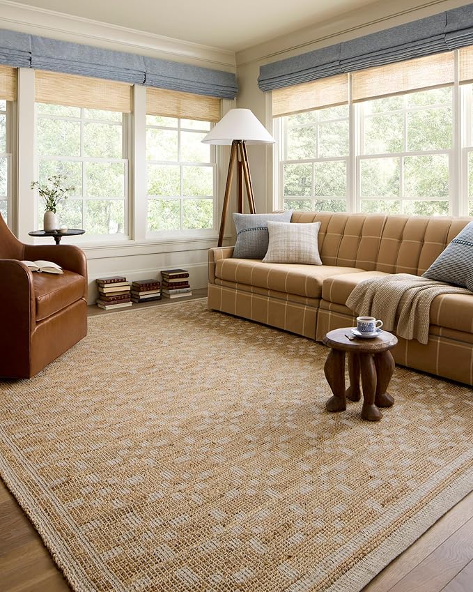 Loloi Chris Loves Julia Judy Collection JUD-07 Natural/Ivory 9'-3" x 13' Area Rug