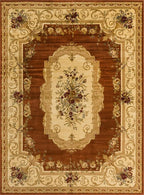 Rugs.com Chateau Collection Rug – 9' x 12' Brick Red Medium Rug Perfect for Living Rooms, Large Dining Rooms, Open Floorplans