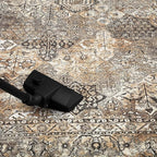 Keen Home Design 5x7 Rug - Machine Washable Area Rug with Non-Slip Backing, Ideal for Living Room, Dining Room, Bedroom - Vintage, Easy Clean, Durable, Low Pile Rug - (5' x 7')