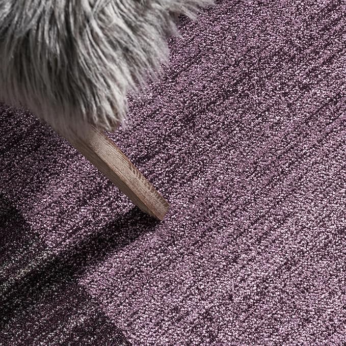 Rugs.com Angelica Collection Rug – 8' x 11' Violet Medium Rug Perfect for Living Rooms, Large Dining Rooms, Open Floorplans