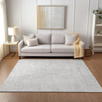 Addison Rugs Chantille ACN591 Silver 10' x 14' Indoor Outdoor Area Rug, Easy Clean, Machine Washable, Non Shedding, Bedroom, Living Room, Dining Room, Kitchen, Patio Rug