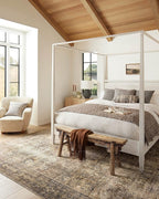 Loloi Amber Lewis Morgan Collection MOG-01 Sunset/Ink 8'-3" x 11'-3" 38" Thick Area Rug feat. CloudPile, Neutral, Room Décor, Vintage Inspired, Livingroom, Bedroom, Dining Area