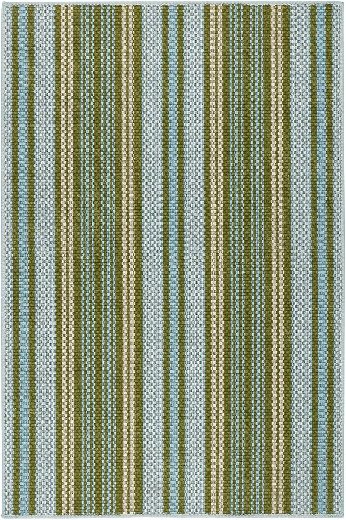 Dash and Albert Caravan Machine Washable Area Rug - 2.5' x 8' Runner Multicolor Stripe Washable Accent Rug Durable, High Traffic Area Hallway, Bedroom, Stairs