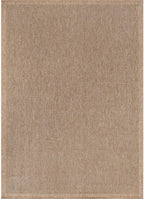 CAMILSON Easy Jute Rug 4x6, Indoor Outdoor Natural Color Fiber Area Rugs for Living Room Patio and Kitchen Rug Herringbone Seagrass Woven Design Easy-Cleaning Washable Outside Carpet Alfombras 4 x 6