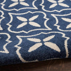 Nourison Home Nourison Essentials Navy Ivory 8' x 10' Area Rug - Easy Clean, Non Shedding, Bed Room, Living Room, Dining Room, Kitchen (8' x 10')