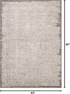 Loloi Darby Collection DAR-04 Ivory/Stone 5'-3" x 7'-6" Area Rug