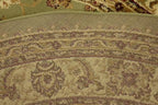 Unique Loom Voyage Collection Traditional Oriental Classic Intricate Design Area Rug (6' 0 x 6' 0 Round, Green/Ivory)