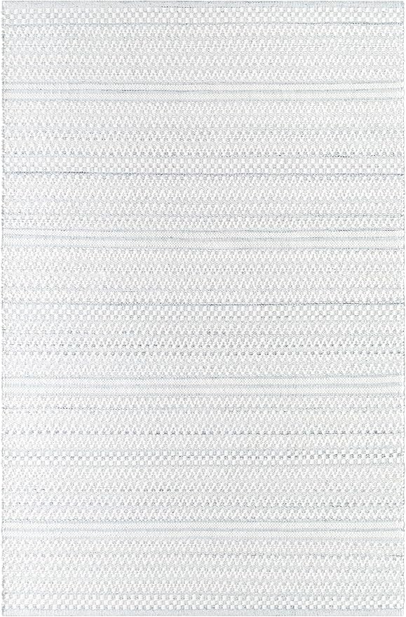 Mark&Day Wool Rugs, 2x3 Precious Solid and Border Cream/Charcoal Area Rug, Cream Grey Carpet for Living Room, Bedroom or Kitchen (2' x 3')