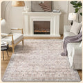 Istana 6x9 Area Rugs - Pale Rose Beige Rugs for Living Room - Luxurious Silk's Soft Touch Living Room Rug - Elegant Non Slip Area Rug