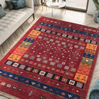 Keen Home Design 8x10 Rug - Machine Washable Area Rug with Non-Slip Backing, Ideal for Living Room, Dining Room, Bedroom - Vintage, Easy Clean, Durable, Low Pile Rug - (8' x 10')