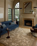 Loloi Chris Loves Julia Rue Collection RUE-02 Olive/Sage 2'-3" x 3'-9" Accent Rug Jute Neutral Floral Living Room Bedroom Rug