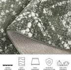 SAFAVIEH Adirondack Collection Area Rug - 3' x 5', Dark Green & Ivory, Geometric Design, Non-Shedding & Easy Care, Ideal for High Traffic Areas in Living Room, Bedroom, Dining (ADR131E-3)